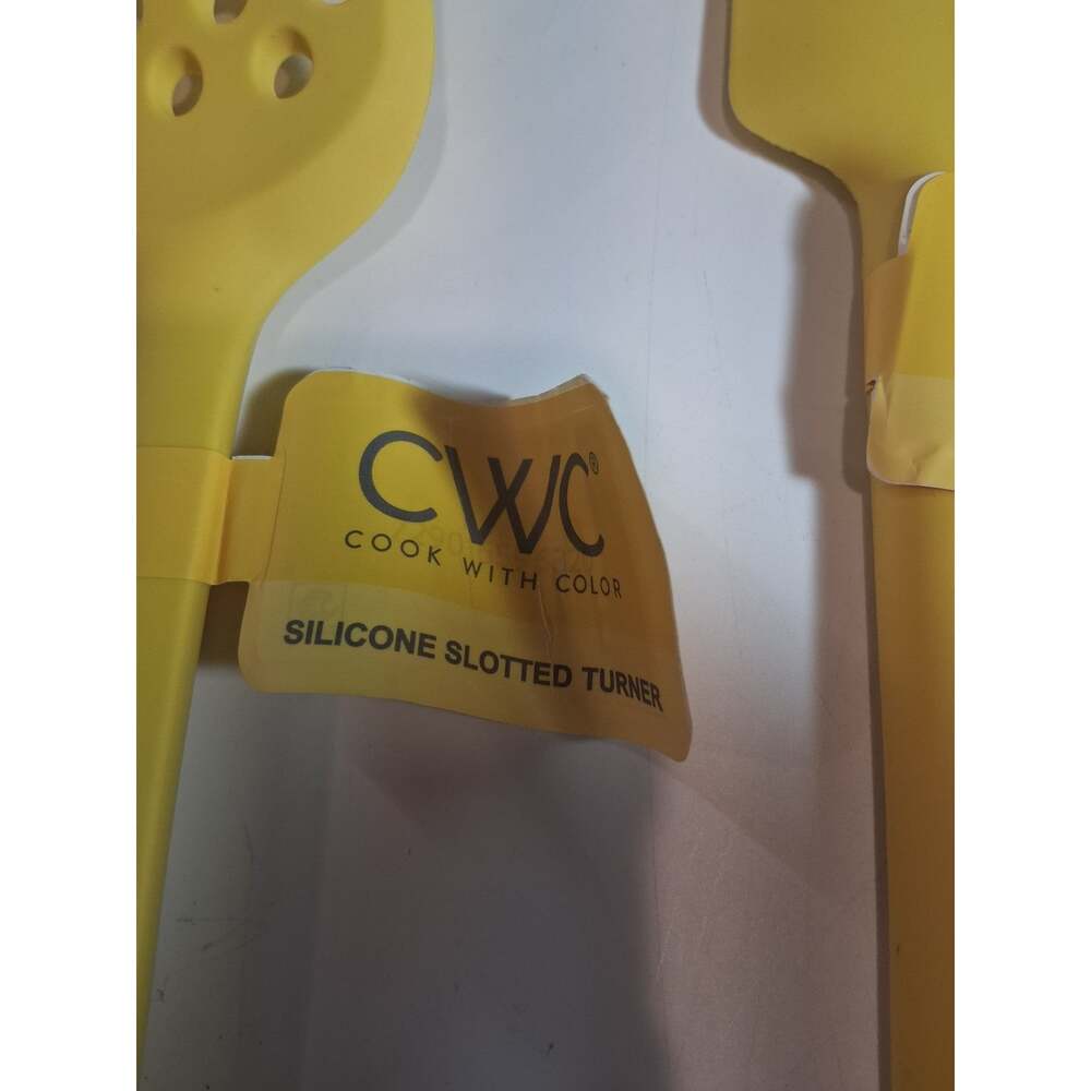 CWC Cook With Color Yellow Silicone Kitchen Utensils 5-Piece Set NWT - Picture 3 of 8